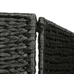 Berkfield Durable 5-Panel Room Divider Black 193X160 Cm Water Hyacinth - thumbnail 5