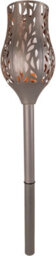Netagon Luxform Lighting Battery Powered Charcoal Grey Metal Tulip Flame Candle Torch With Remote Control And Timer - thumbnail 1