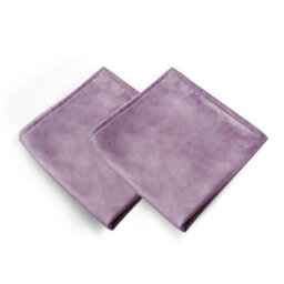 Deconovo Set Of 2 Cushion Covers 60Cm X 60Cm 24X24 Inches Flanges Pillowcases For Living Room With Invisible Zipper Light Purple - thumbnail 2