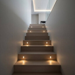 Ultra Beam Lighting Ultrabeam Round Mini Recessed Indoor Wall Light - Step And Stair Riser Light 1 Watt Led Brushed Aluminium Finish - thumbnail 3