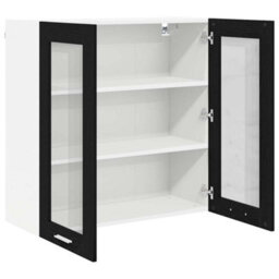 Walplus Hanging Cabinet Riga Black Oak 80 X 31 X 80 Cm Engineered Wood - thumbnail 5