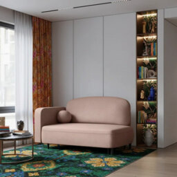 Solo Sofa Bed With Sleeping Function And Bedding Storage Foam Wavy Springs Wooden Metal Legs 162X93X97 Cm Beige Left - thumbnail 1