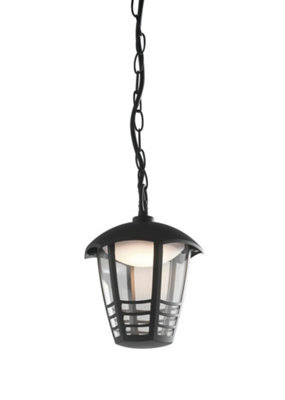 Luminosa Lighting Luminosa Cloe Outdoor Led Pendant Ceiling Light Black, Ip44 800Lm 4000K 17Cm