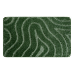 RugsX Bathroom Rug Supreme Waves, Non-Slip, Soft - Green 50X80 Cm - thumbnail 4