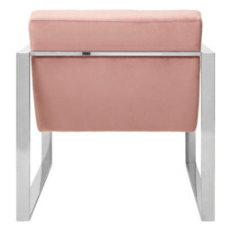 Orsina Pink Velvet Cocktail Chair, Easy To Adjust Comfy Chair, Effortless Cleaning Small Chair - thumbnail 3