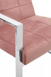 Orsina Pink Velvet Cocktail Chair, Easy To Adjust Comfy Chair, Effortless Cleaning Small Chair - thumbnail 8