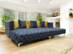 Stratus Interiors Ashley Chesterfield Cinema Room Sofa - Black - - thumbnail 5