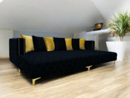Stratus Interiors Ashley Chesterfield Cinema Room Sofa - Black -