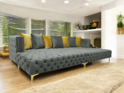 Stratus Interiors Ashley Chesterfield Cinema Room Sofa - Black - - thumbnail 2