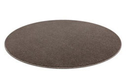 RugsX Eton Plus Circle Carpet Mocca Melange Brown Beige Circle 200 Cm - thumbnail 1