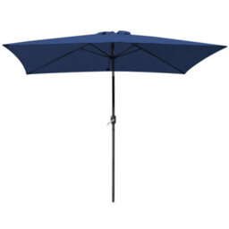 Rinse Bathrooms Outdoor Patio Garden Parasol 3X2M Sun Shade Umbrella Canopy W/crank Tilt Uv Protection Blue - thumbnail 2