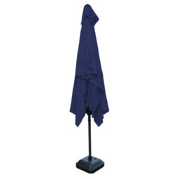 Rinse Bathrooms Outdoor Patio Garden Parasol 3X2M Sun Shade Umbrella Canopy W/crank Tilt Uv Protection Blue - thumbnail 4