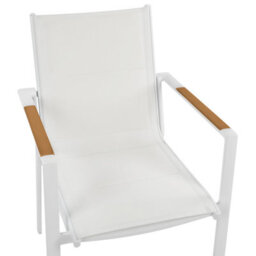 Beliani Set Of 4 Garden Chairs Busseto Metal White - thumbnail 8