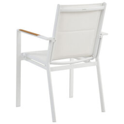 Beliani Set Of 4 Garden Chairs Busseto Metal White - thumbnail 7