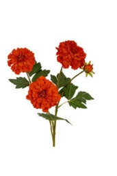 Vivid Orange African Marigold Large Artificial Flower Spray For Retail, Decor - thumbnail 1