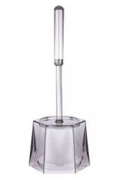 Orsina Dow Grey Acrylic Toilet Brush Holder - thumbnail 1