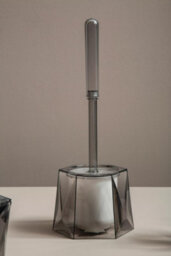 Orsina Dow Grey Acrylic Toilet Brush Holder - thumbnail 4