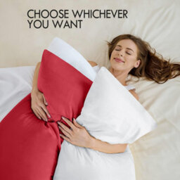 Bedlooms Dyed Pillowcase Pair- Soft Plain Pillow Covers Red Envelop Closure - Easy Care Pillowcase Bedding Set 50X75 Cm - thumbnail 3