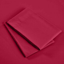 Bedlooms Dyed Pillowcase Pair- Soft Plain Pillow Covers Red Envelop Closure - Easy Care Pillowcase Bedding Set 50X75 Cm - thumbnail 5