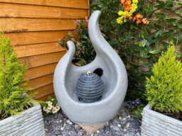 Outdoor Living UK Abstract Flame Contemporary Solar Water Feature - thumbnail 3