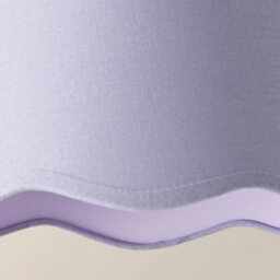 Valuelights Mabel Small Lilac Scallop Edge Linen Lamp Shade And Bulb (D)25Cm - thumbnail 6
