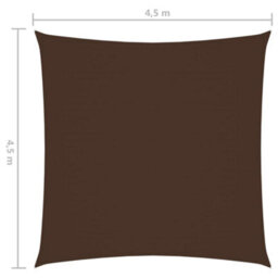 Berkfield Sunshade Sail Oxford Fabric Square 4.5X4.5 M Brown - thumbnail 6