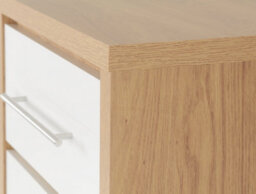Seconique Seville 5 Drawer Chest Oak And White - thumbnail 9