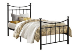 Save On Goods UK 3Ft Single Traditional,victorian Style Metal Tubular Steel Bed Frame Bedstead In Black Painted Finish - thumbnail 3