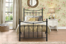 Save On Goods UK 3Ft Single Traditional,victorian Style Metal Tubular Steel Bed Frame Bedstead In Black Painted Finish - thumbnail 2