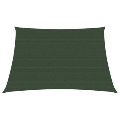 Berkfield Sunshade Sail 160 G/m2 Dark Green 3/4X2 M Hdpe - image 1