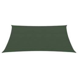 Berkfield Sunshade Sail 160 G/m2 Dark Green 3/4X2 M Hdpe - thumbnail 2