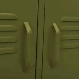 Vidaxl Tv Cabinet Olive Green 105X35X50 Cm Steel - thumbnail 8