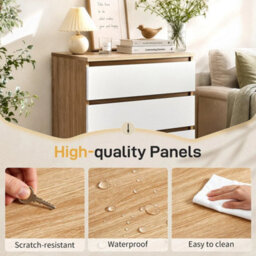 4 Drawer Chest Of Drawers Modern Bedroom Furniture Scandinavian Style Matt White - thumbnail 6