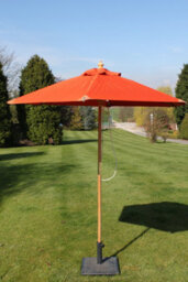 Garden Market Place The Garden Marketplace 2M Premium Hardwood Garden Parasol Umbrella Terracotta - thumbnail 2