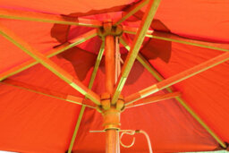 Garden Market Place The Garden Marketplace 2M Premium Hardwood Garden Parasol Umbrella Terracotta - thumbnail 4