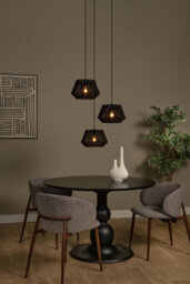 Lucide Jessica Pendant Light Diameter 35.5Cm 3Xe27 - Black - thumbnail 4