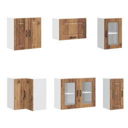 Berkfield 11 Piece Kitchen Cabinet Set Kalmar Old Wood Engineered Wood - thumbnail 5