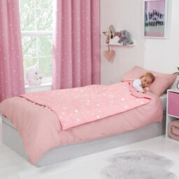 Ohs Star Teddy Fleece Weighted Blanket - Blush, 100 X 150Cm - 3Kg - thumbnail 5