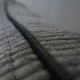 Furnishings For Less UK Portland Fabric Sofa Suite Rolled Arms 3 Seater And 2 Seater Black And Grey - thumbnail 6