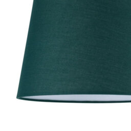 First Choice Lighting Dark Green Cotton 23Cm Tapered Cylinder Pendant Or Lamp Shade - thumbnail 3