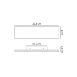 Luminosa Lighting Luminosa Fusion Flush Wall Lamp 12W Led 3000K, 624Lm, Matt White, Acrylic - thumbnail 2