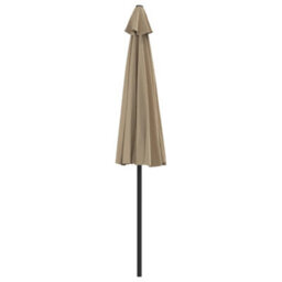 Berkfield Balcony Parasol With Aluminium Pole Taupe 270X135 Cm Half - thumbnail 5