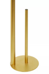 Orsina Free Standing Toilet Roll Holder, Warm Metallic Toilet Tissue Holder, Luxe Chrome Finish Toilet Paper Stand - thumbnail 3
