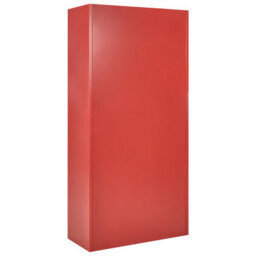 Beliani Red Steel Home Office Storage Cabinet, 2 Doors, 5 Shelves, W90 X D40 X H184Cm - thumbnail 6