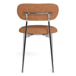 Furniture To Go Lyric Dining Chair In Terracotta Fabric & Chrome Base (Set Of 2) - thumbnail 6