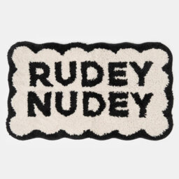 OHS Bath Mat Non Slip Soft Rudey Nudey Shower Textured Shaggy Absorbent Bathroom Rug - thumbnail 2