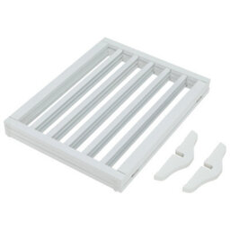 Living And Home 3-Panel White Wooden Folding Pet Playpen Freestanding Pet Gate With Fixed Bracket 60.5Cm H - thumbnail 4