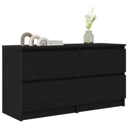 Berkfield Tv Cabinet Black 100X35X54 Cm Engineered Wood - thumbnail 4