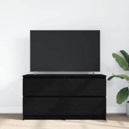 Berkfield Tv Cabinet Black 100X35X54 Cm Engineered Wood - thumbnail 3
