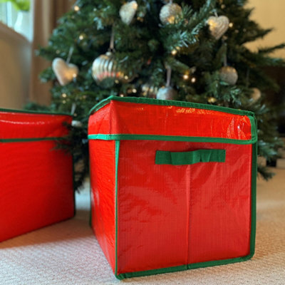 Selections Christmas Bauble Decorations Storage Box With 64 Compartments Each (Set Of 2) - image 1